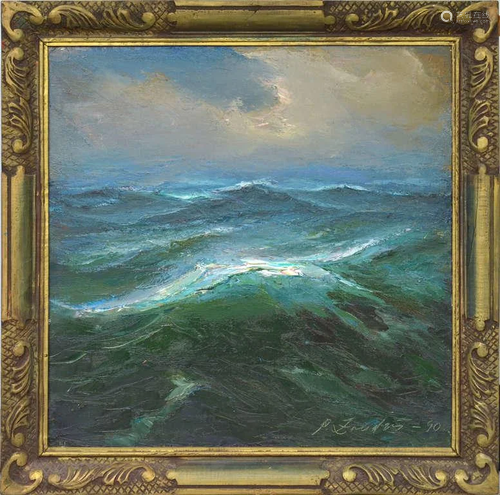 The big wave; Aleksandrs Zviedris (1905-1993)