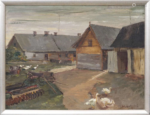 Farmstead; Eduards Kalnins (1904-1988)