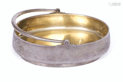 Silver fruit bowl