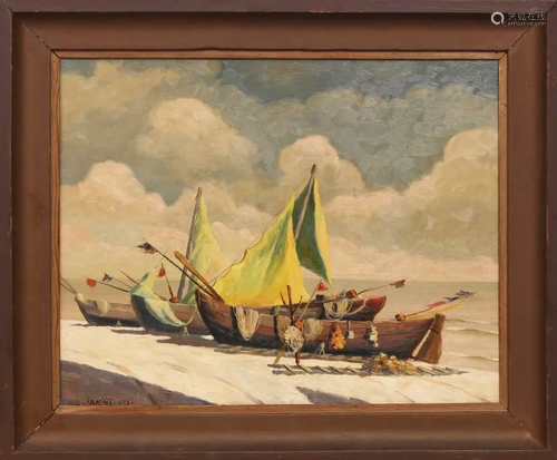 Fishing boats; Voldemars Abolins (1902-1989)