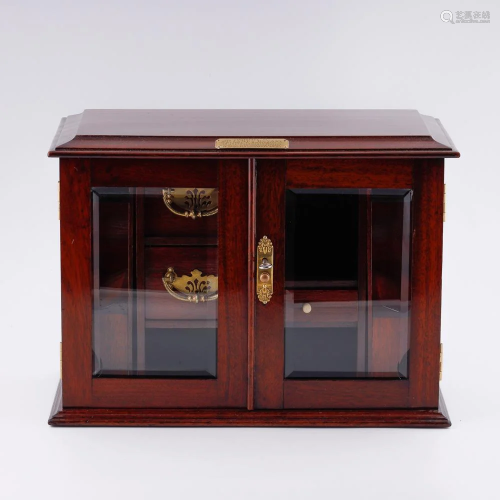 Antique mahogany smokers cabinet
