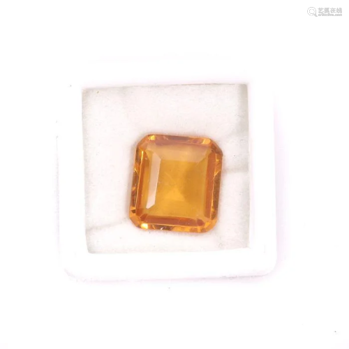 NO RESERVE PRICE 14.37ct Citrine with Certificate