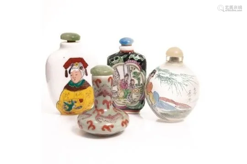 NO RESERVE PRICE Chinese Hand-Painted Snuff Bottles