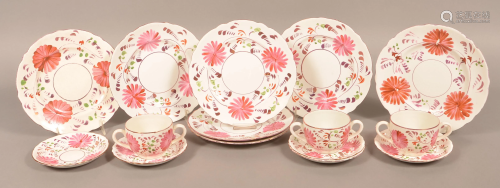 Allertons, England Pink Lustre Floral-Decorated China.
