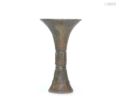 A Bronze Ritual Wine Vessel