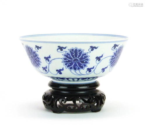 Rare Chinese Blue and White Porcelain Bowl