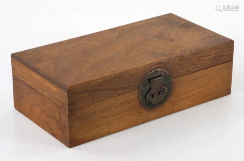 Chinese Hardwood Scholar Box