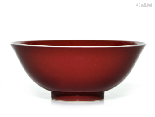 A Chinese Copper-Red Bowl