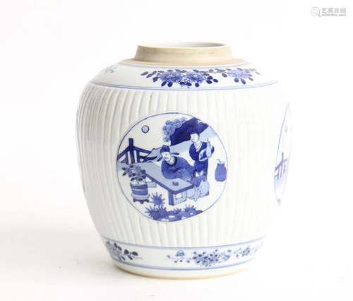 A Chinese Blue And White Jar