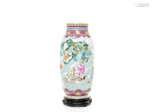 A Very Fine Chinese Famille Rose Vase