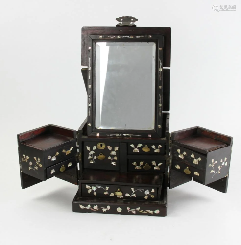 19thC Japanese Inlaid Vanity Box