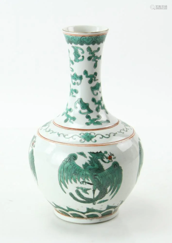 Chinese Famille Rose Porcelain Bottle Vase Daoguang