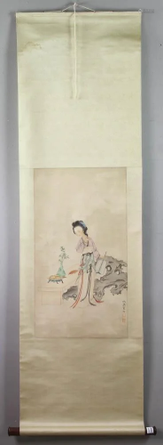 Scroll Chinese Watercolor After Pu Xinyu