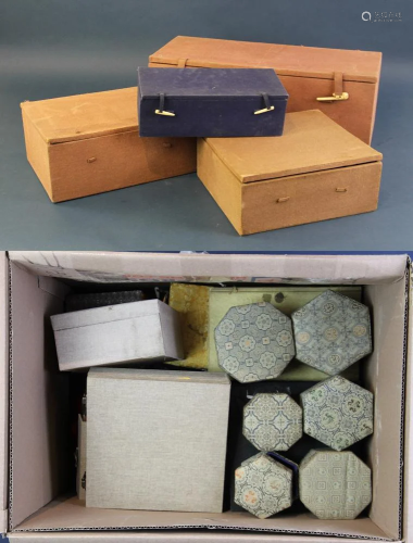 Antique Chinese Silk Boxes