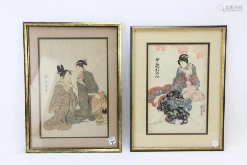 Two 19thC Japanese Woodblock Prints
