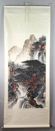 Scroll Chinese Watercolor Xiongcai