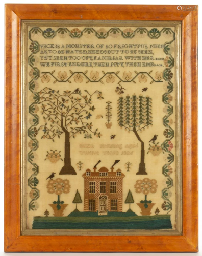 BRITISH PICTORIAL NEEDLEWORK SAMPLER