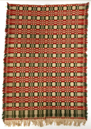 AMERICAN JACQUARD COVERLET