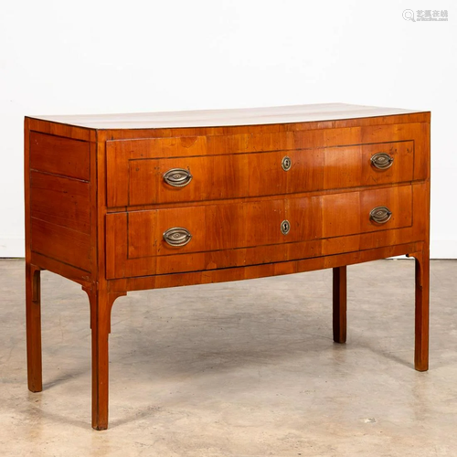 19TH C. NEOCLASSICAL FRUITWOOD COMMODE OR SERVER