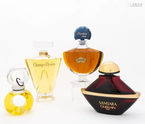 4, DESIGNER PERFUME FACTICE DISPLAY BOTTLES