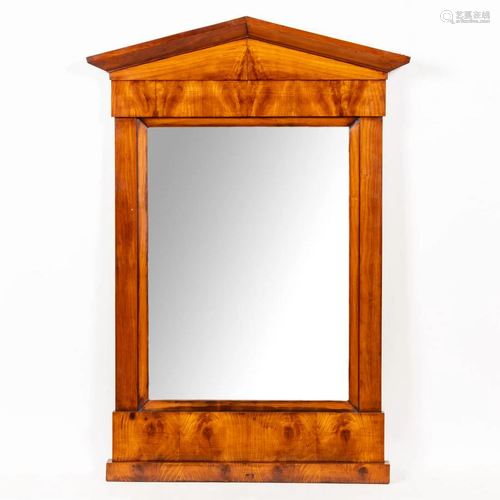 19TH C. FRENCH NEOCLASSICAL WALNUT MIRROR