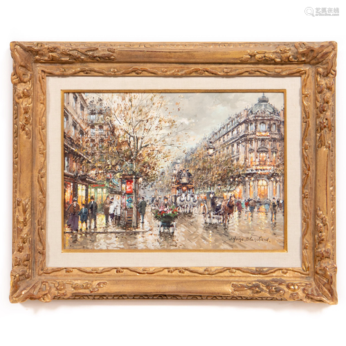 ANTOINE BLANCHARD, IMPRESSIONIST PARISIAN STREET