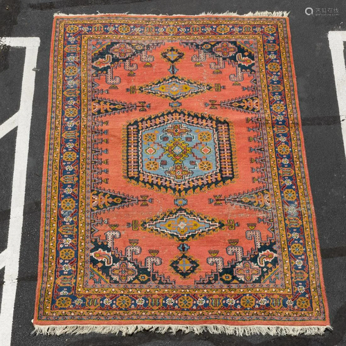 HAND WOVEN IRANIAN INDO RUG, 9' 3