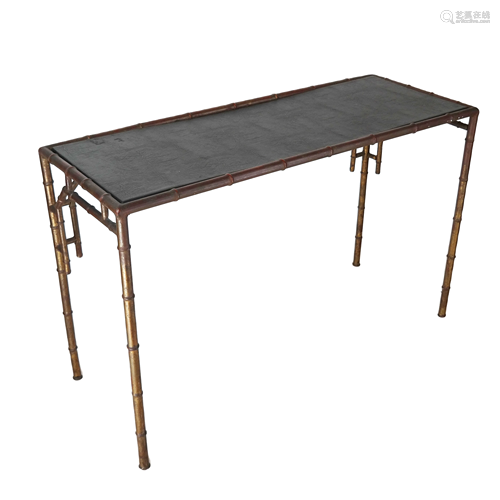 Faux Bamboo, Metal Console