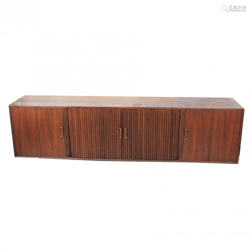 Mid-Century Walnut Credenza