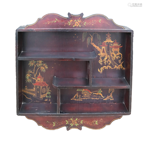 Chinoiserie-Style Hanging Etagere