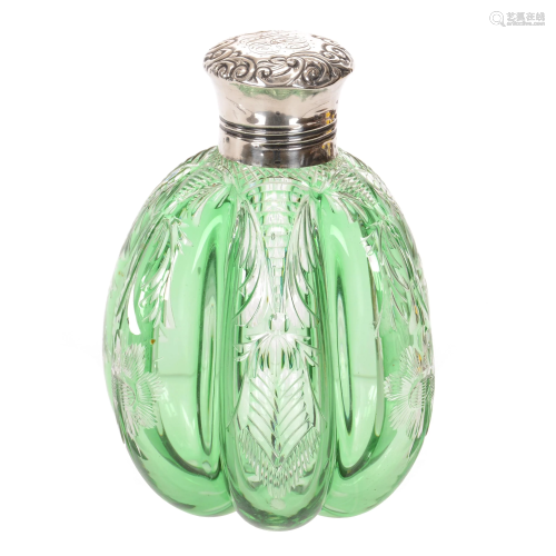 Cologne Bottle, BPCG, Green Cut To Clear