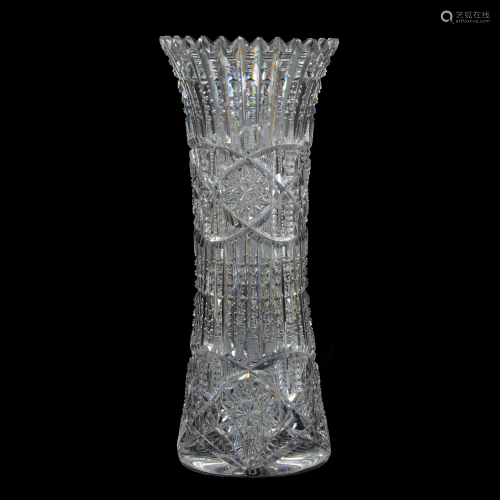 Vase, ABCG, Ellsmere Pattern By Libbey