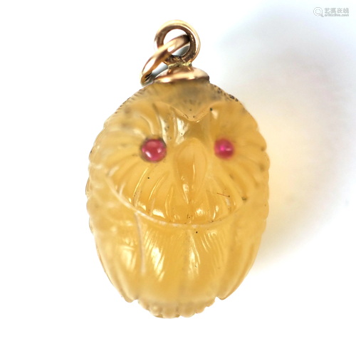 Faberge Agate Owl