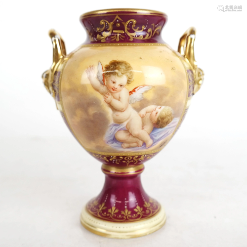 Royal Vienna-Style Porcelain Vase