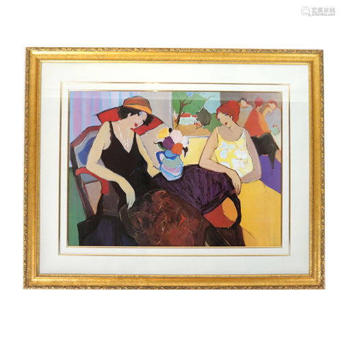 Itzchak TARKAY; Ladies Lunching - Offset Print