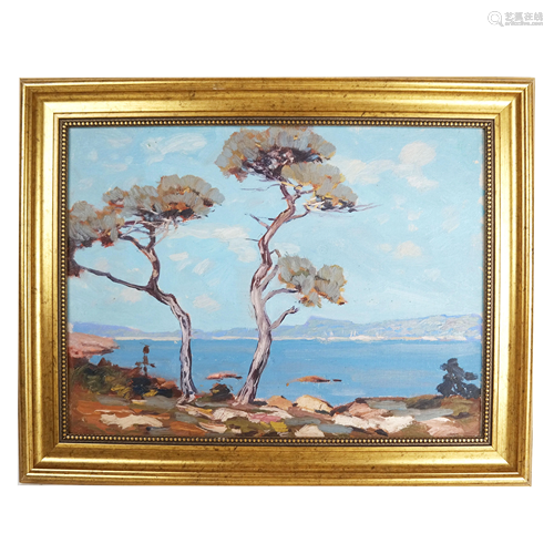 Seascape - Unsigned Oil Painting