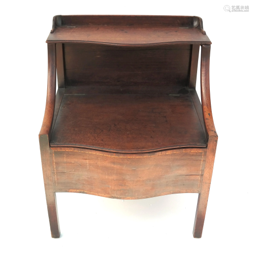 19th C. English Commode Chair