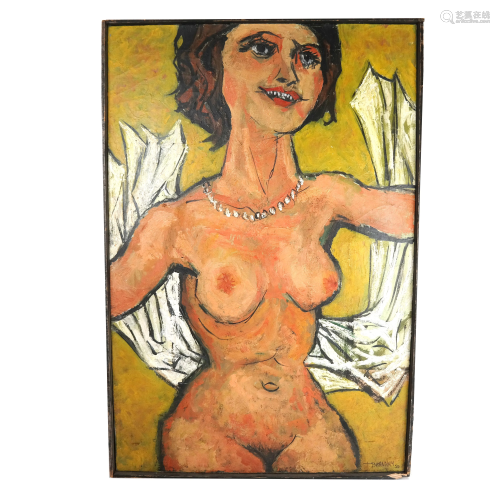 T. BUCHANAN: Nude Study - Oil Painting