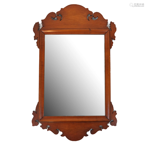 Chippendale-Style Mahogany Wall Mirror