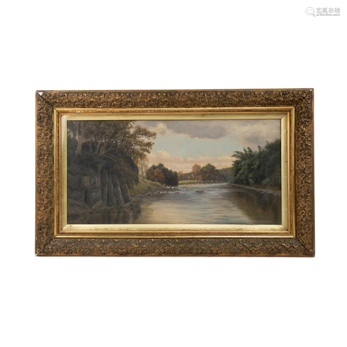 L.J. Graham Clarke Signed Oil on Canvas c. 1910