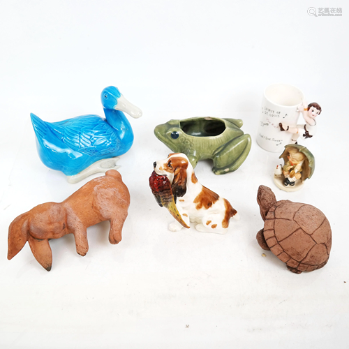 Group of 7 Ceramic Animal Decorations