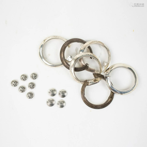 Sterling Silver Button Covers and Scrap Pieces