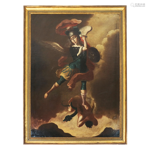 After CIGNANI: St. Michael & the Dragon - Painting