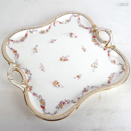 French-Style Floral Porcelain Tray