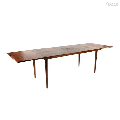 Hans Wegner Danish Modern Teak Extendable Dining Table