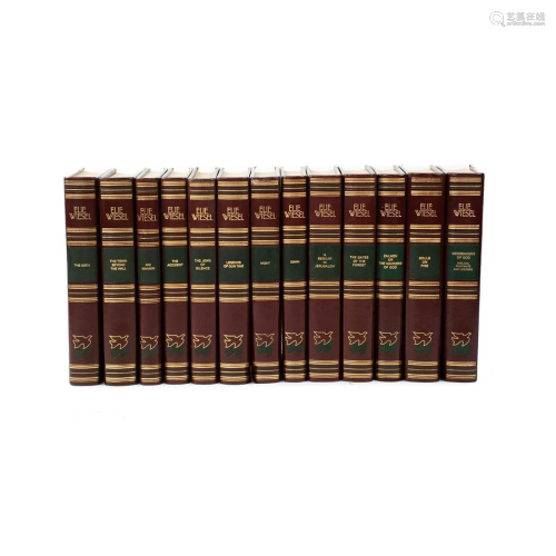 Elie Wiesel The Bibliophile Library 13 Vol. Set