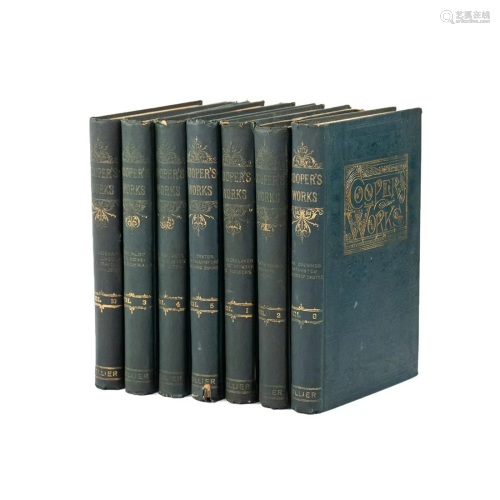 Fenimore Cooper 'Cooper's Works' 7 Vol Book Set