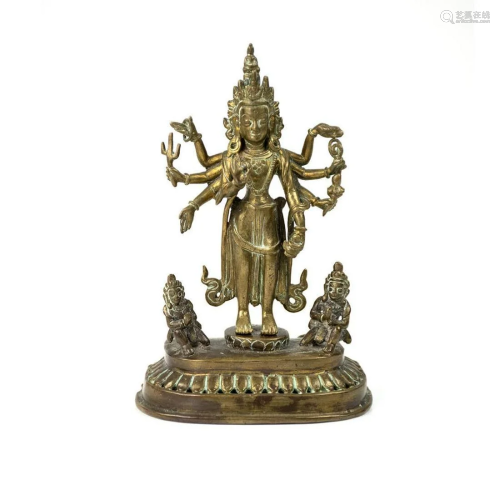 19th C Tibetan Bronze Buddha Figure