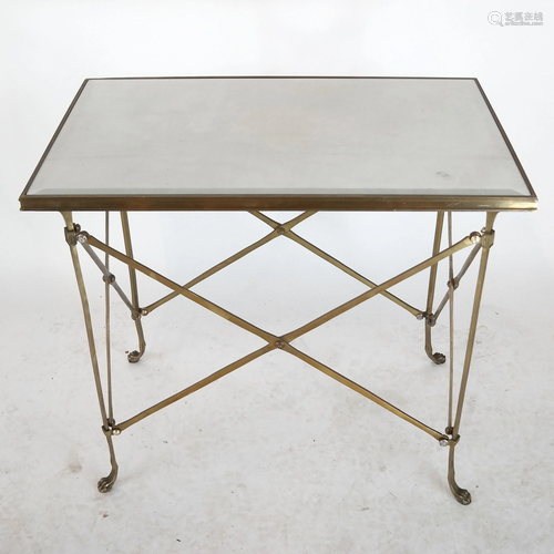 Global Views Brass Occasional Table