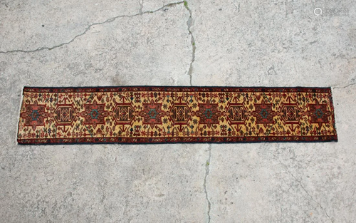 Persian Karaja Hand-Knotted Wool Runner Rug